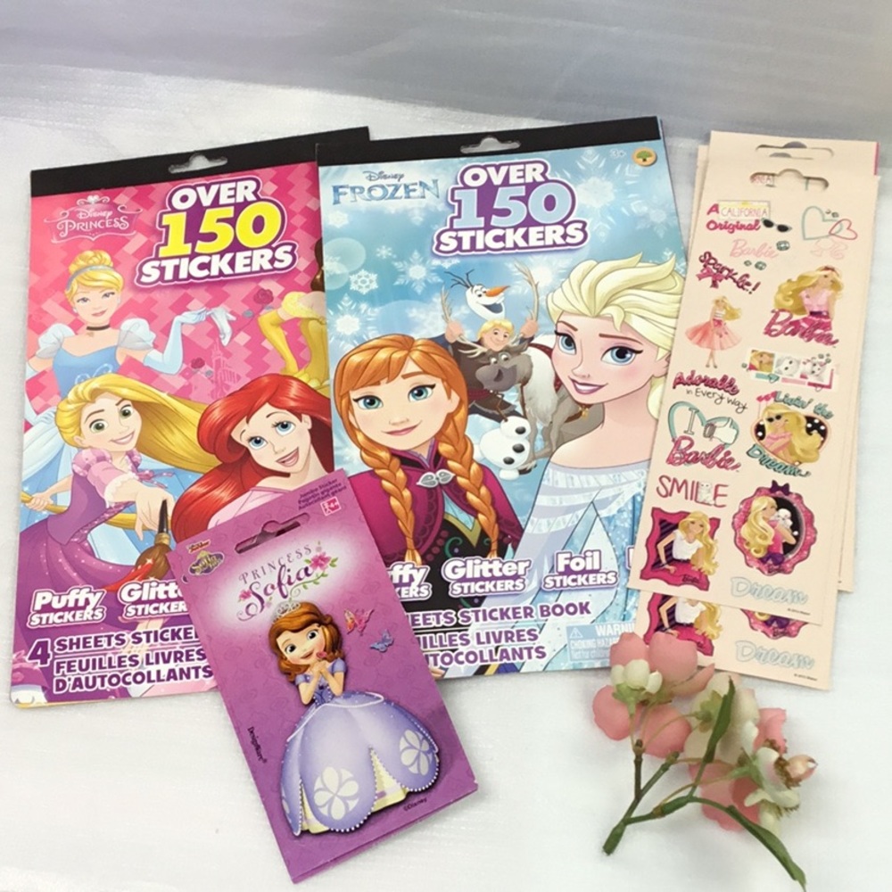Disney Princesses Sticker Set Barbie Stickers
